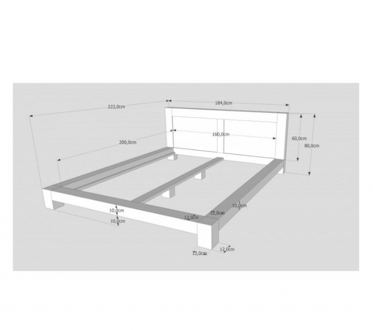 lova modernas brezinys