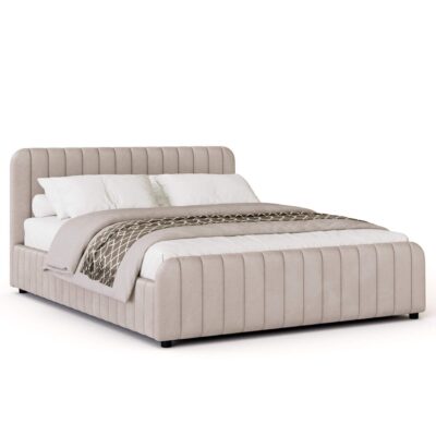 Lova SOMNELLA | 180x200 | Smėlio #3 | Veliūras