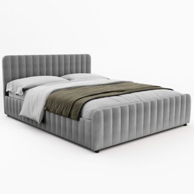 Lova DORMELLA | 180x200 | Pilka #53 | Veliūras