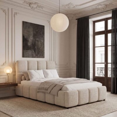 Lova LUMORIA | 120x200 | Balta #6 | Boucle