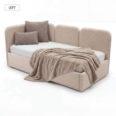 Lova LUNA-L | 90x200 | Smėlio #8 | Boucle